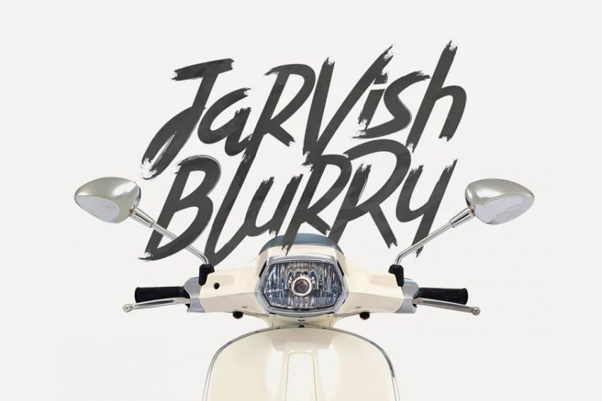 Jarvish Blurry Brush 80s Font