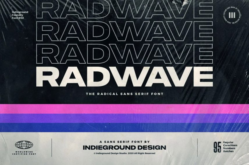 Radwave 80s font