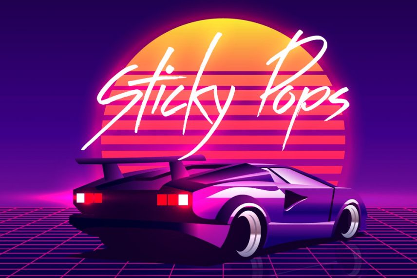 Sticky Pops Vaporwave Font
