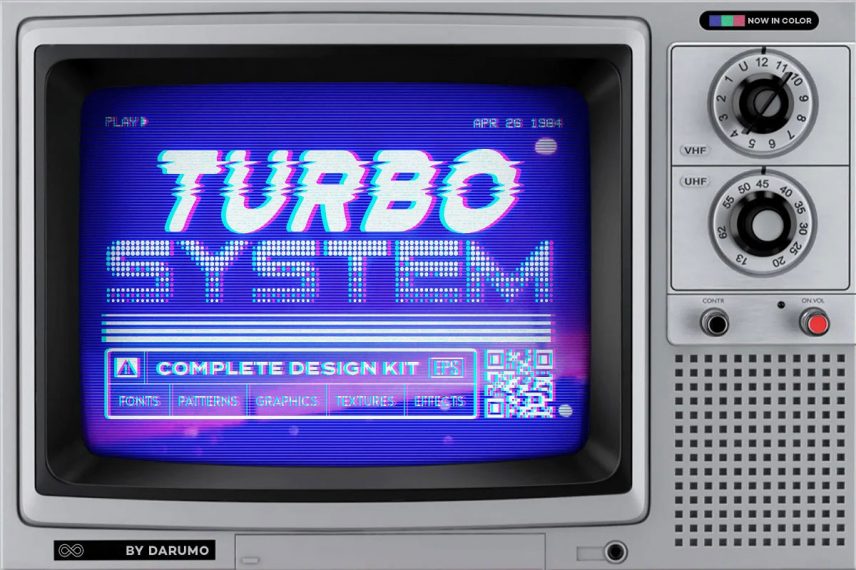 TURBO SYSTEM Complete 80s Design Kit