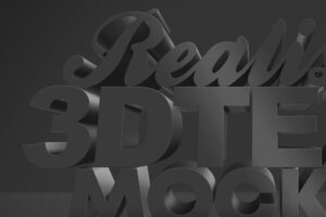 Dark 3D Text Effect Free Download Text Style