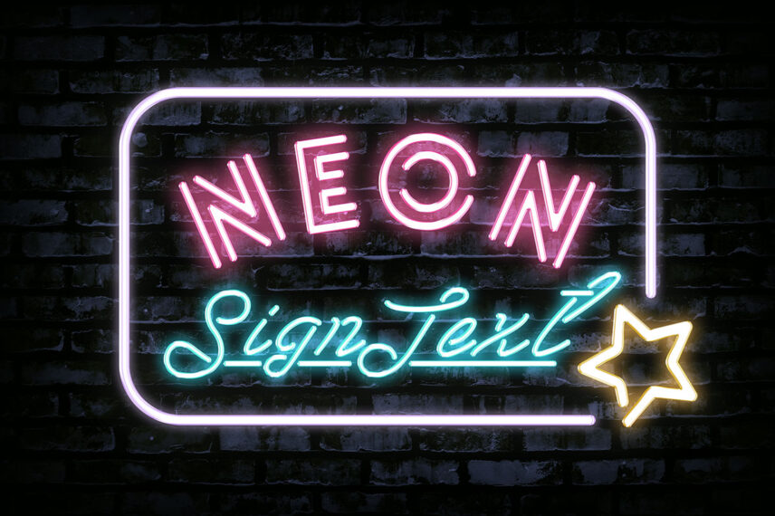 Neon Sign Text Effect Free Download Text Style