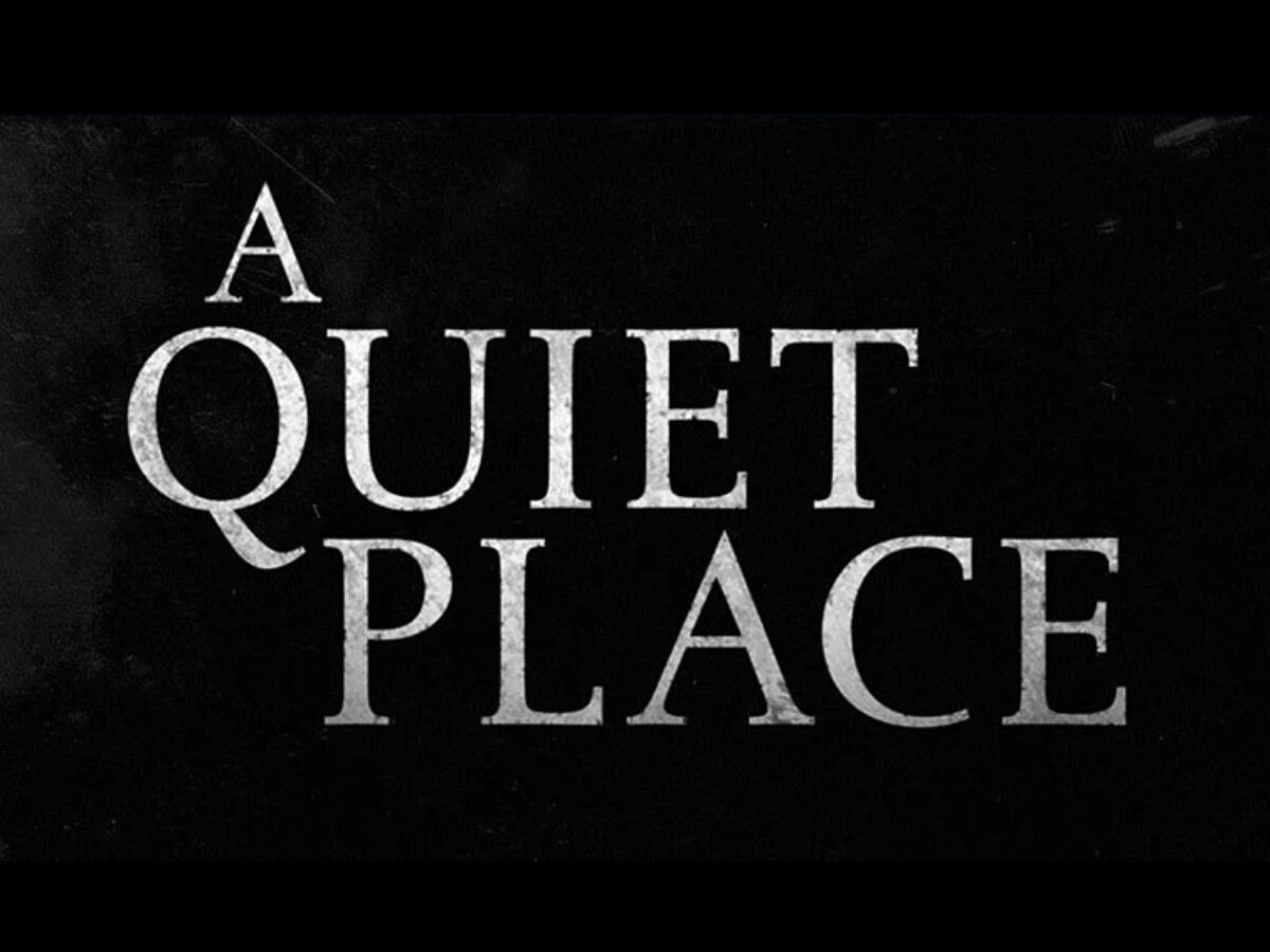 Image result for what font is used in the title of A quiet place