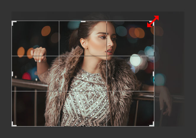 Resize Images Using the Crop Tool