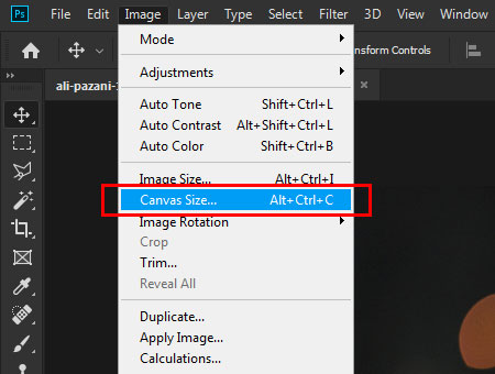 Resize Images Using the Canvas Size Tool