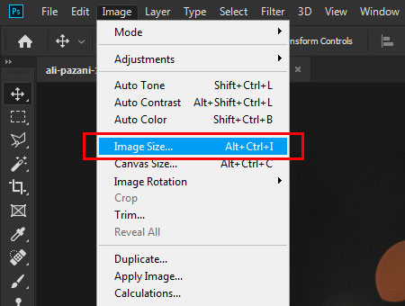 photoshop image resize height and width