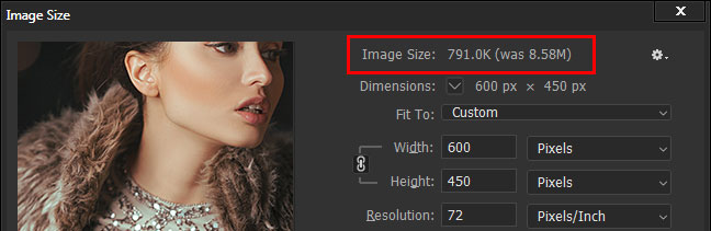 Resize Photos Using the Image Size Tool