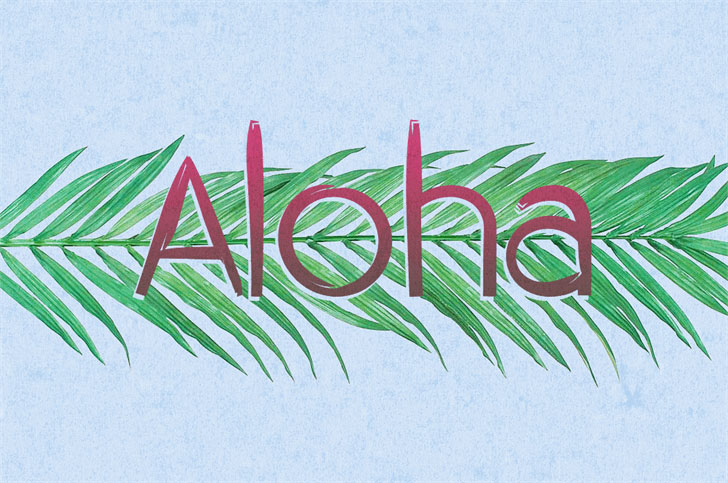 aloha hawaiian font
