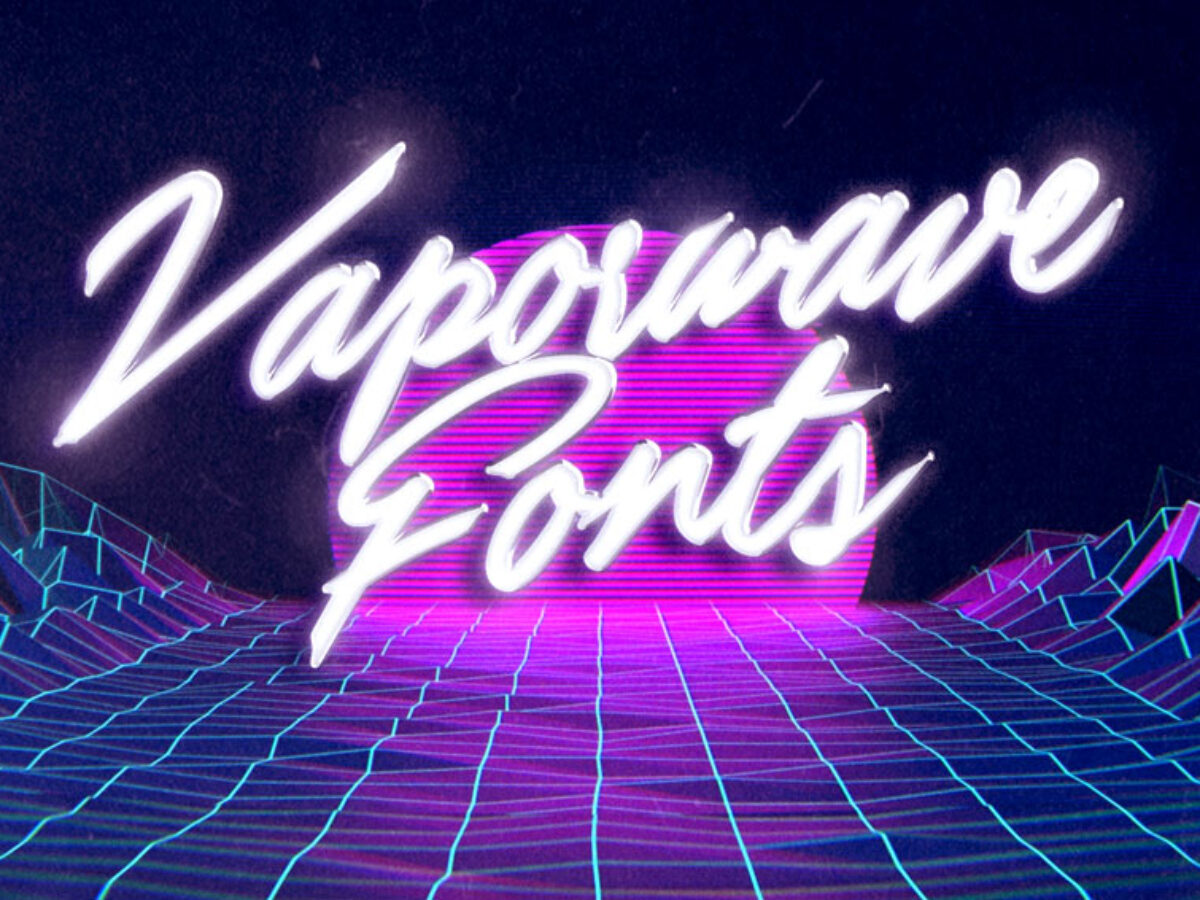 50 Best Free And Premium Vaporwave Fonts 2020 Hyperpix