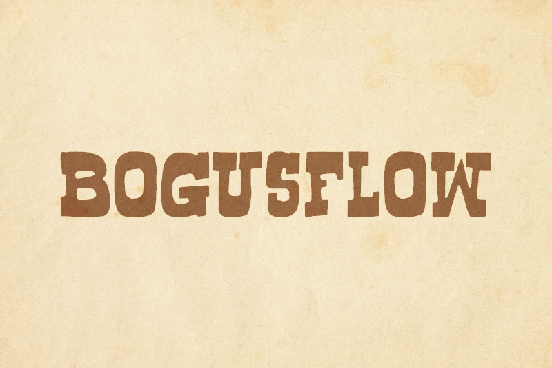 bogusflow western font