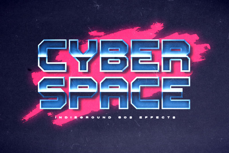 cyberspace raceway 80s font