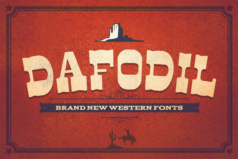 dafodil western-font