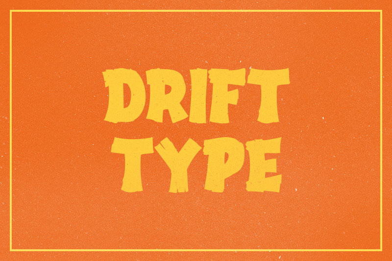 drift type western font