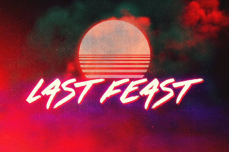 last feast 80s font