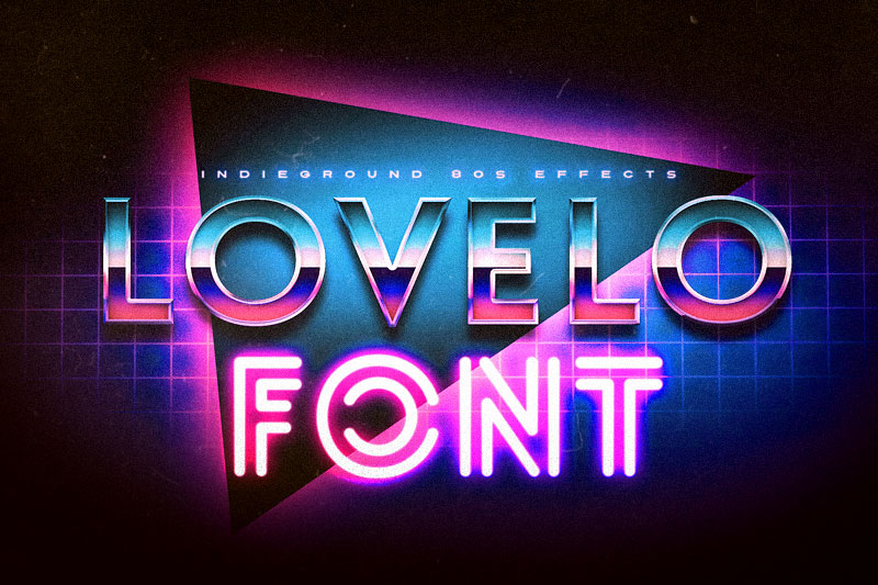 lovelo 80s fonts