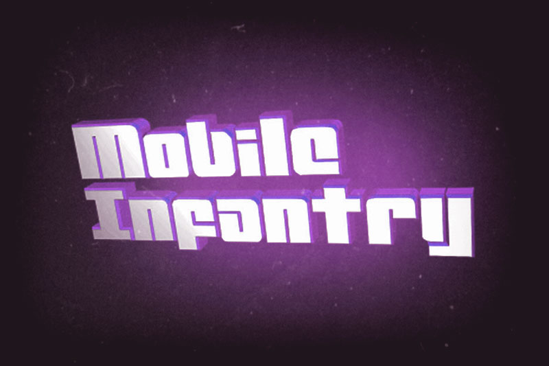 mobile infantry vaporwave font