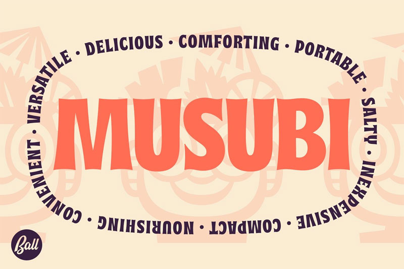 musubi hawaiian font
