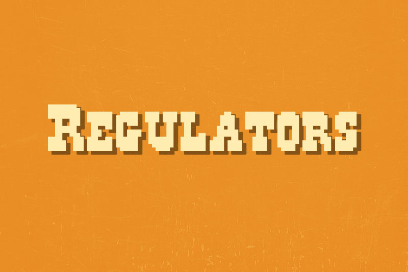 regulators western font