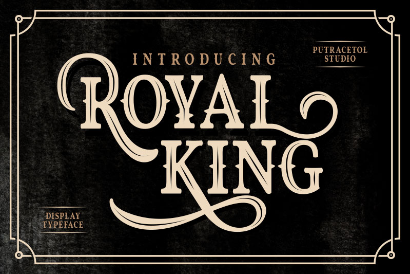 royal king western font