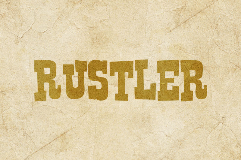rustler western font