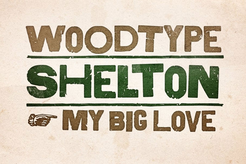shelton western font