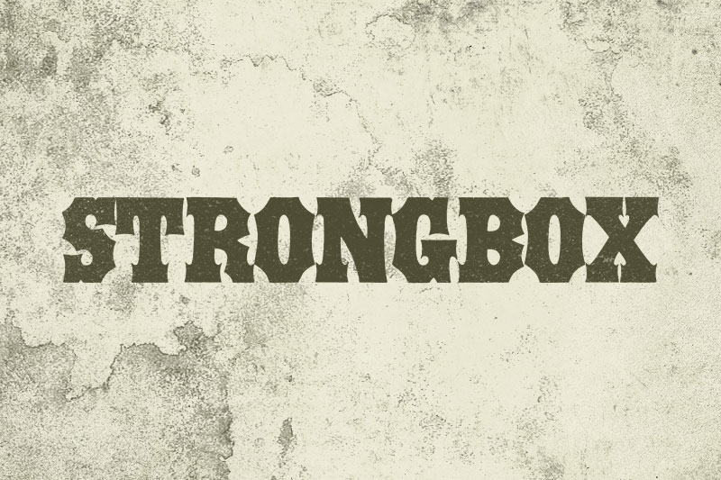 strongbox western font