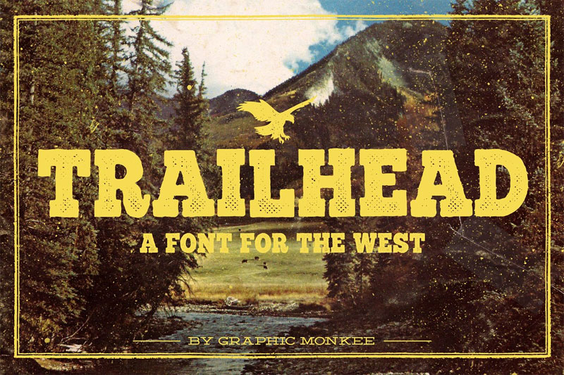 trailhead western font