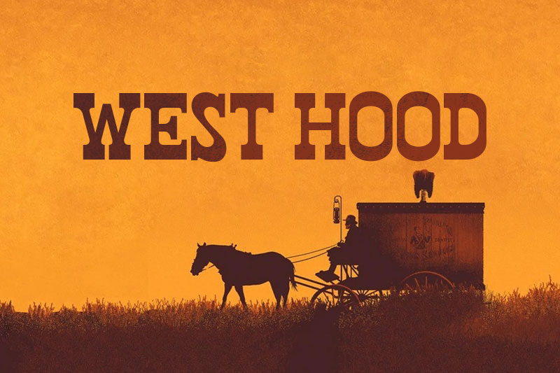 west hood western font