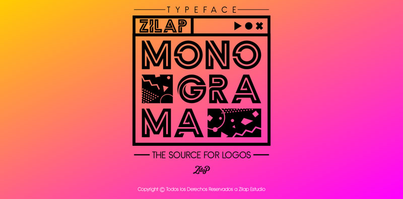 zilap monograma monogram font
