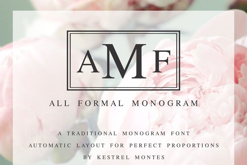 all formal monogram plus borders monogram-font