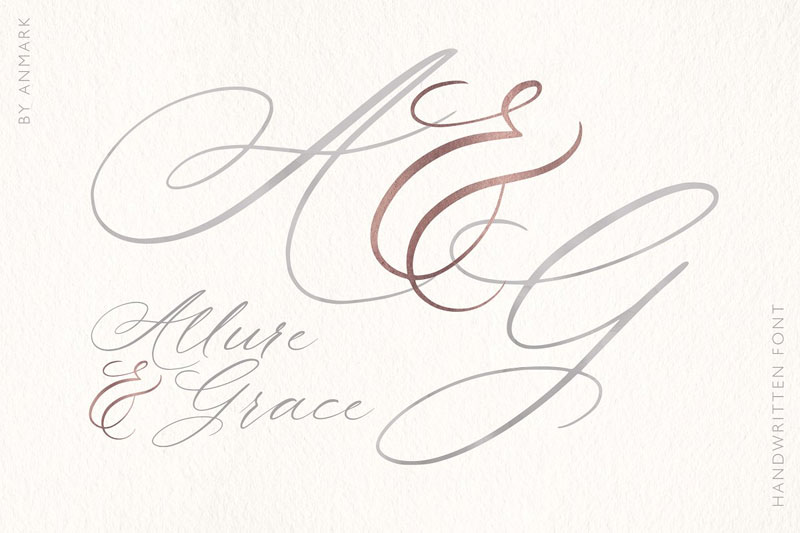 allure and grace monogram font