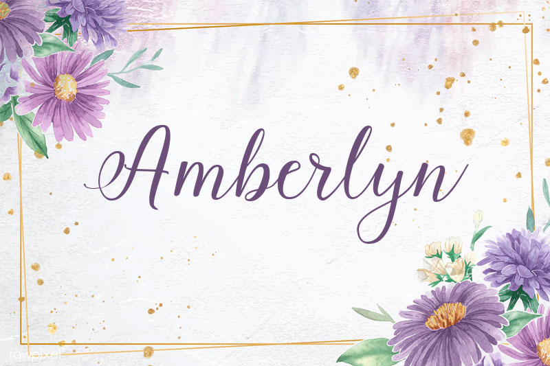amberlyn script wedding font