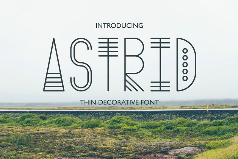 astrid tribal font