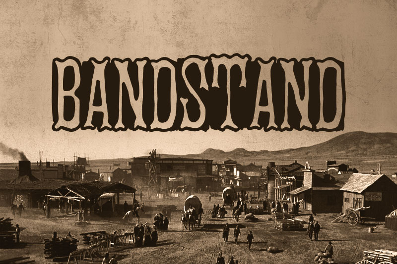band stand wanted font