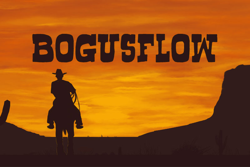 bogusflow wanted font