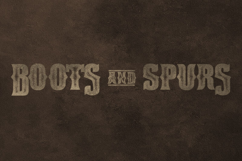 boots & spurs wanted font