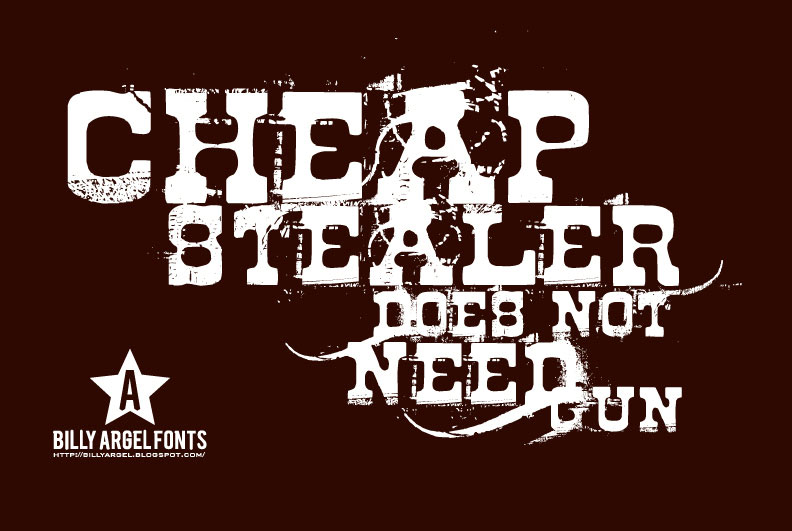 cheap stealer wanted font