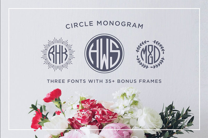circle monogram monogram font