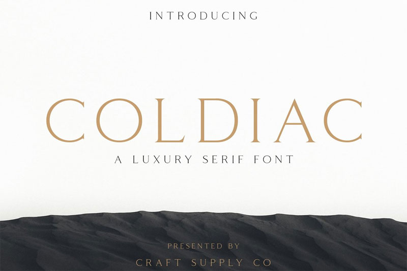 coldiac wedding font