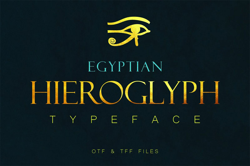 egyptian hieroglyph typeface egyptian font