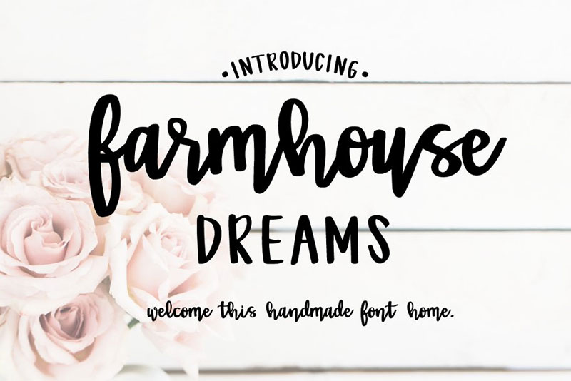 farmhouse dreams script farmhouse font