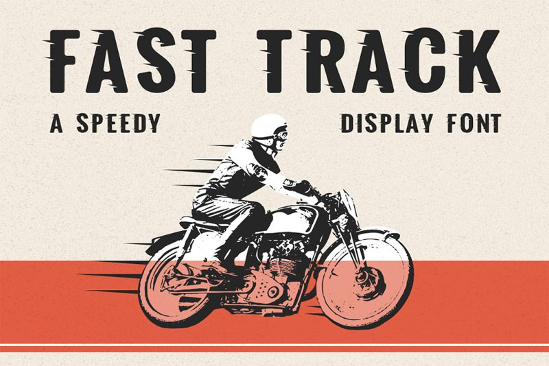 fast track racing font
