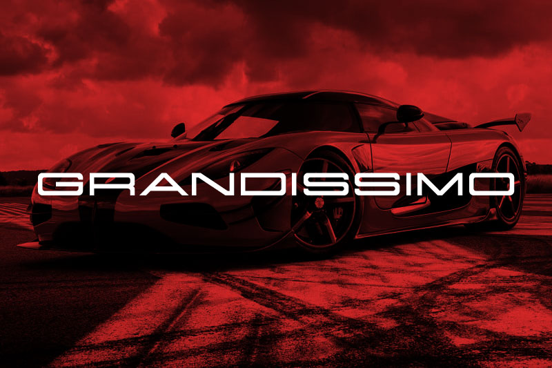 grandissimo racing font