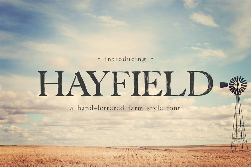 hayfield farmhouse font