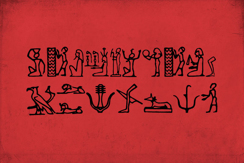 hieroglify egyptian font