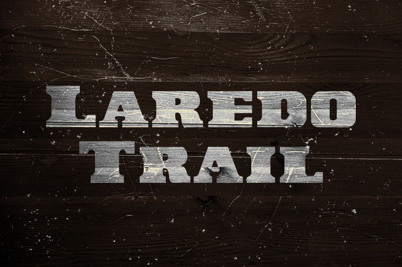 laredo trail wanted font