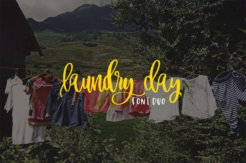 laundry day farmhouse font