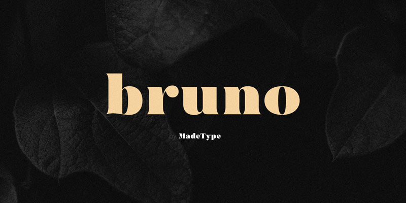 made bruno monogram font