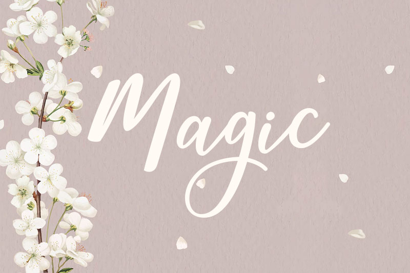 magic wedding font