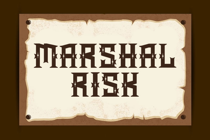 marshal risk wanted font